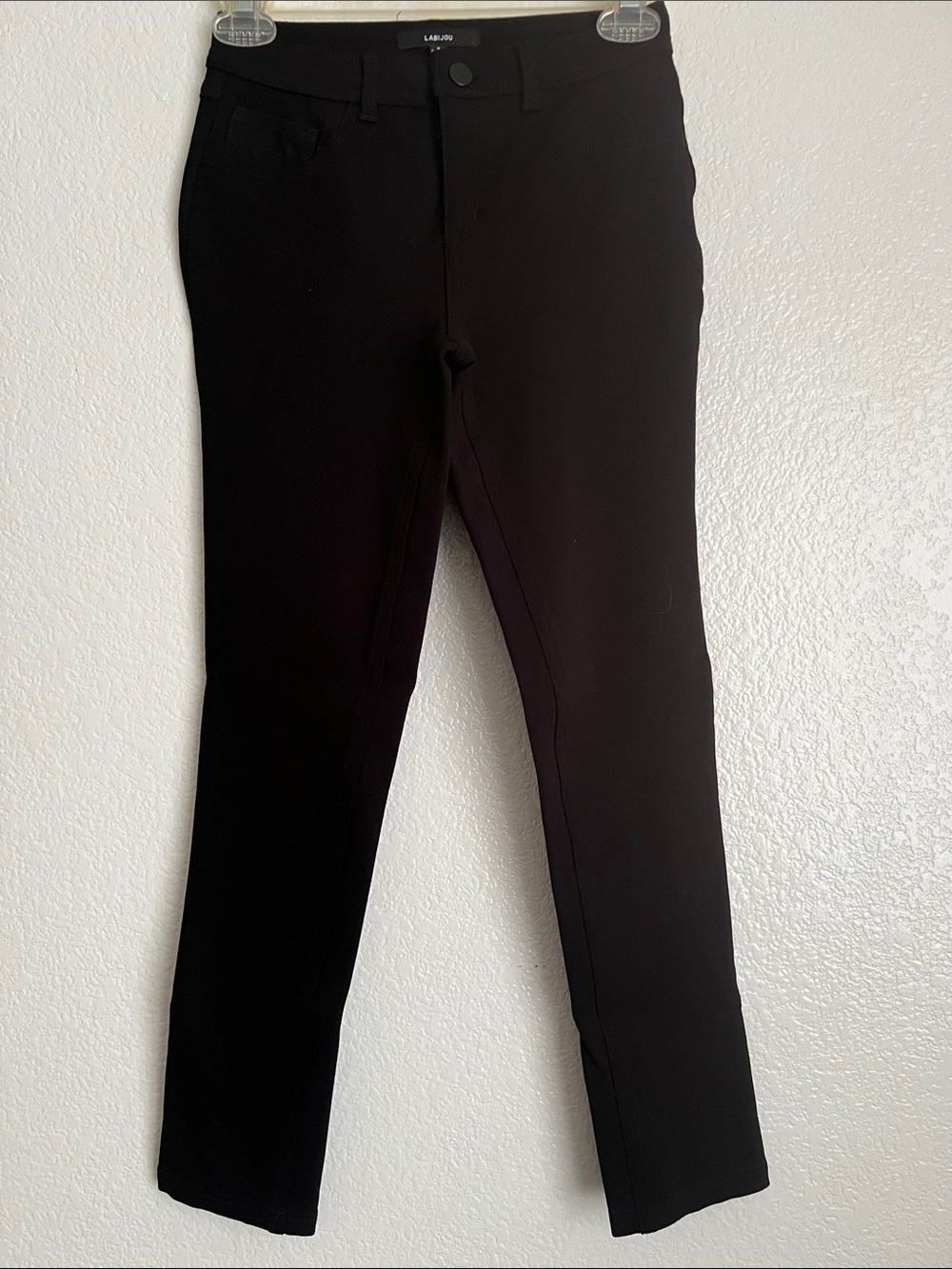 L&L Joy Black Women's Slim Stretch Pants